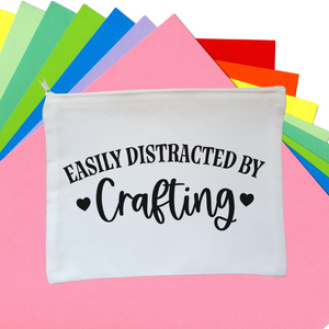 Easily distracted by crafting zipper pouch