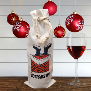 Christmas wine gift bags