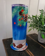 Load image into Gallery viewer, Winter cardinal 20 oz insulated tumbler
