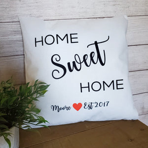 Home sweet home pillow cover