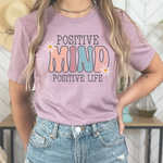 Load image into Gallery viewer, Positive mind positive life tshirt
